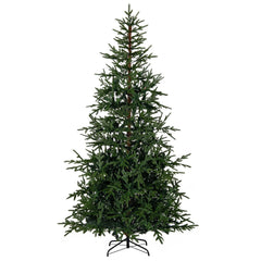 8 FT Pre-Lit Artificial Christmas Tree with 890 Tips, 400 Warm White and Multicolour LEDs, 11 Modes