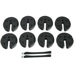 Set of 8 Canopy Weights 40lbs Weight Plate Kit with No-Pinch Design