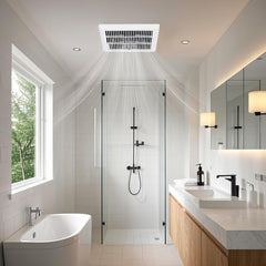 80 CFM Ceiling Mount Bathroom Exhaust Fan with Metal Housing and 4 Inches Duct