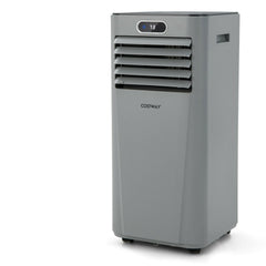8000 BTU 3-in-1 Portable Air Conditioner with Remote Control, Gray, Cools 230 sq ft