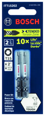 Bosch ITT152B Impact Tough 2 in. Torx #15 Power Bits