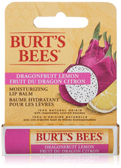 Burt's Bees 100% Natural Origin Moisturizing Lip Balm for Dry Chapped Lips, With Beeswax & Fruit Extracts, Pack of 1 - Dragonfruit Lemon