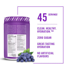 BioSteel Hydration Mix, Great Tasting Hydration with Zero Sugar, and No Artificial Flavours or Preservatives, Grape Flavour, 45 Servings per Tub