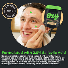 Oxy Deep Pore Cleansing Acne Pads - Salicylic Acid 2.0% – Stubborn Acne Control - Helps Treat, and Prevent Breakouts – Paraben & Preservative Free - Dermatologist Tested