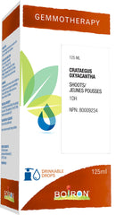 Boiron Gemmotherapy Crataegus oxyacantha shoots (hawthorn) 1dh, homeopathic medicine. Format: 125 mL
