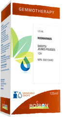 Boiron Gemmotherapy Rosmarinus shoots (rosemary) 1dh, homeopathic medicine.Format: 125 mL