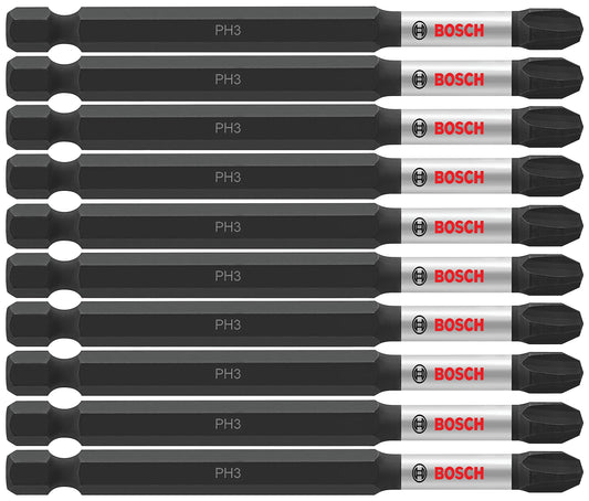 Bosch ITPH335B Impact Tough 3.5 in. Phillips #3 Power Bits