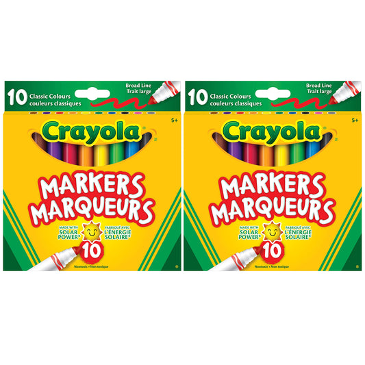 2pk Bundle of 10ct Original Broad Line Markers
