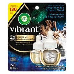 AIR WICK® SCENTED OIL - Refill - 0+2 Vibrant™ Deep Blue Sea & Beach Wood 2x23.9 mL