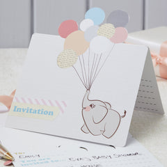 Ginger Ray Inviations with Envelopes 10 Pack, Multicolor