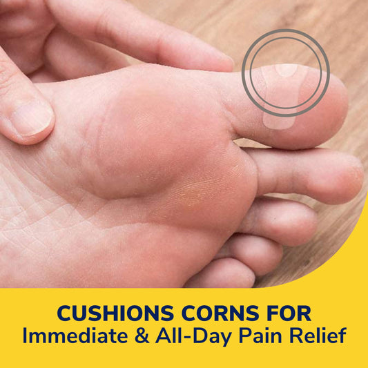 Dr. Scholl's CORN CUSHION with Duragel Technology, 6ct // Cushioning Protection against Shoe Pressure and Friction that Fits Easily In Any Shoe for Immediate and All-Day Pain Relief