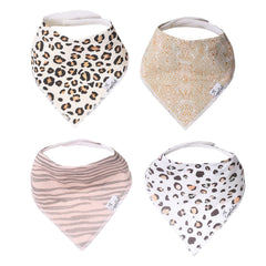 Copper Pearl Baby Bandana Drool Bibs for Drooling and Teething 4 Pack Gift Set"Zara" by Copper Pearl x-small