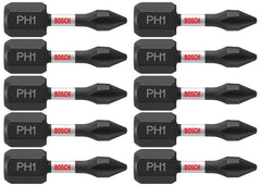 BOSCH ITPH11B Impact Tough 1 in. Phillips #1 Insert Bits