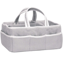 Trend Lab Gray Storage Caddy, Gingham Seersucker