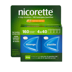 Nicorette 4mg Nicotine Lozenges, Fruit – Quit Smoking Aid, Discreet Craving & Withdrawal Relief, Nicotine Replacement Therapy (NRT), Sucrose-Free* Nicorette Lozenges, 160 Count