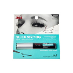 Lash Couture Black Strip Lash Adhesive with Biotin & Blueberry Extract, Latex-Free, Dermatologist Tested, Contact Lens Friendly, Strong Hold, Gentle Formula, with Brush Tip Applicator, 0.17 Oz.