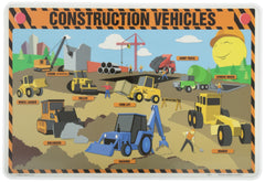 PAINLESS LEARNING PLACEMATS-Construction Vehicles-Placemat
