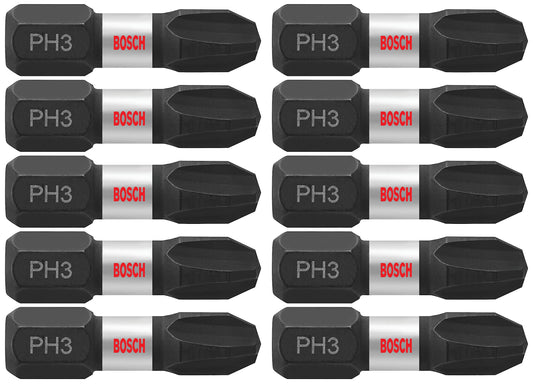 BOSCH ITPH31B 1 in. Phillips #3 Impact Tough Screwdriving Bit