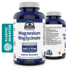 Magnesium Biglycinate 200 mg 150 Capsules, 150-Day Supply - Muscle Health, Bone Health and Cramp Relief - Sweet Dreams Magnesium Supplements - 3rd Party Tested - Formulated & Made in Canada