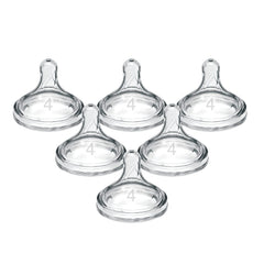 Dr. Brown's Options+ Wide-Neck Baby Bottle Nipple, Level 4 (9 Months+), 6 Count
