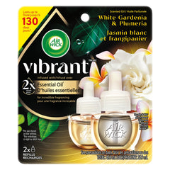 AIR WICK® SCENTED OIL - Refill - 0+2 Vibrant™ White Gardenia & Plumeria 2x23.9 mL