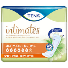 Tena Incontinence Pads, Ultimate Absorbency, Regular Length, 10 Count