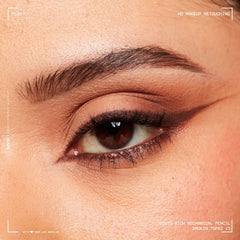 NYX PROFESSIONAL MAKEUP, Vivid Rich Mechanical Pencil, Eyeliner, Rich shades, Vegan Formula - Smokin Topaz (Brown)