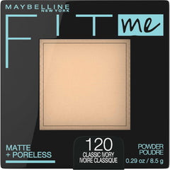 Maybelline New York Matte + Poreless Pressed Face Powder Makeup, Classic Ivory, 8.5 Grams