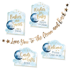 Lillian Rose"Love You to The Moon and Back" Baby Shower Decoration Signs and Bunting