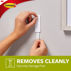 Command Sawtooth Picture Hanging Hooks, 1 Hanger 2 Large Strips, White - Damage-Free, 17040C