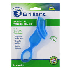 Baby Buddy Baby's First Toothbrush, Blue