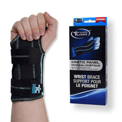 Trainers Choice Wrist Brace and Support with Double Stays Assists with Sprains, Strains, Carpal Tunnel Syndrome, Repetitive Strain Injuries and Wrist Immobilization - Left L/XL