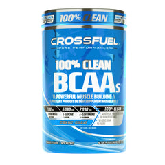 BCAA Powder with L Glutamine for Peak Performance, Muscle Development & Recovery, Icy Blue Razz Flavour, 100% Clean - No Artificial Flavours or Colours, Banned Substances or Added Sugar - 220g