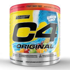 Cellucor C4 Original Pre Workout Powder - Sugar Free Preworkout Energy for Men & Women - 150mg Caffeine, Beta Alanine, Creatine - Hawaiian Punch Fruit Juicy Red, 30 Servings