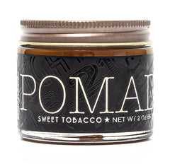 18.21 Man Made Hair Pomade for Men with High Shine Finish, Sweet Tobacco, 2 oz - Premium Non-Greasy Hair Pomades for Straight, Curly, Wavy Hair Styles - Strong, Long-Lasting Male Hair Styling Products