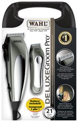 Wahl Canada Deluxe Groom Pro Hair Clippers for Men – Complete Hair Cutting Kit with Corded Clipper, Touch-Up Trimmer, 10 Guide Combs, Self-Sharpening Blades & Storage Case – Model 3170