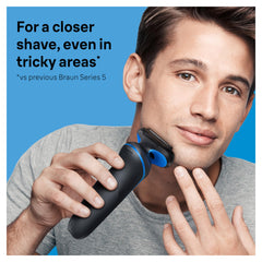 Braun Series 5 Electric Shaver Replacement Head, Easily Attach Your Shaver Head for a shave as efficient as day one, Compatible with New Generation Series 5 Shavers, 54B, Black