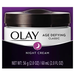 Olay Age Defying Classic Night Face Cream, Face Moisturizer with Beta-Hydroxy Acid & Vitamin E, 60 mL