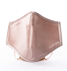 Finishing Touch Flawless Silk Face Mask Washable Soft and Gentle on Skin, Blush, 1 Count