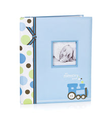 Lil Peach Train Baby Five Year Memory Book Photo Journal, Cherish Every Precious Moment Of Your Babys First Years, Blue
