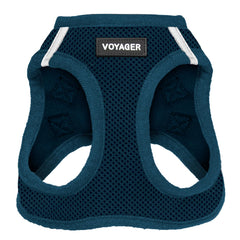 Best Pet Supplies Voyager Step-in Air Harness - All Weather Mesh, Reflective, No Pull Harness for Dogs, Cats - Secure with Hook & Loop Fastener, Buckle, Double D-Rings - Blue, XS