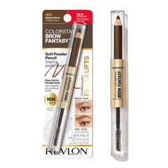 Revlon ColorStay Brow Fantasy, All In One Eyebrow Powder Pencil with Shaping Clear Gel, Gel Infused with Panthenol, Smudge-proof, 16HR Visibly Full Brows, 103 Medium Brown