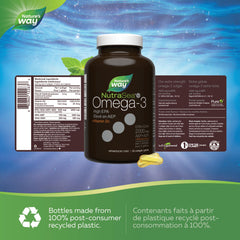 Nature's Way NutraSea HP Omega 3 + Vitamin D Softgels Supplement with Fish Oil – High Potency – Heart, Brain, Bone & Immune Support for Adults and Kids Ages 9+ – EPA & DHA + 1000IU D3, 60 Softgels