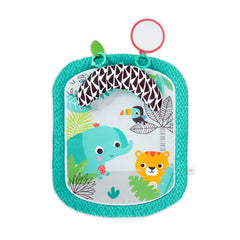 Bright Starts Totally Tropical Prop & Play Tummy Time Mat, Baby Play Mat, Tummy Time Pillow, Sensory Toys, Ages Newborn +