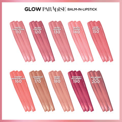 L’Oréal Paris Glow Paradise Balm-in-Lipstick, Tinted Lip Balm with Pomegranate Extract for Sensitive Lips, Pastel Exaltation, 0.1 oz.