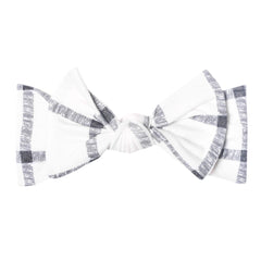 Copper Pearl Baby Stretchy Soft Knit Headband Bow Ledger
