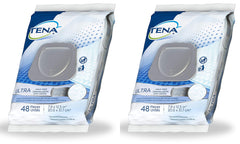 Tena Ultra Incontinence Adult Wipe, 48 Count (Pack of 2)
