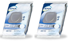 Tena Ultra Incontinence Adult Wipe, 48 Count (Pack of 2)