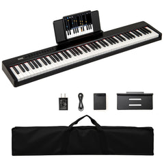 88 Keys Velocity-Sensitive Piano Keyboard with French DREAM Audio Source-Black