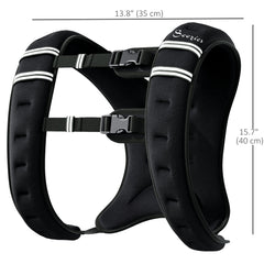11 lbs Weighted Vest, Weight Vest with adjustable Straps, Convenient Pocket and Reflective Strips, Fit for Men Women